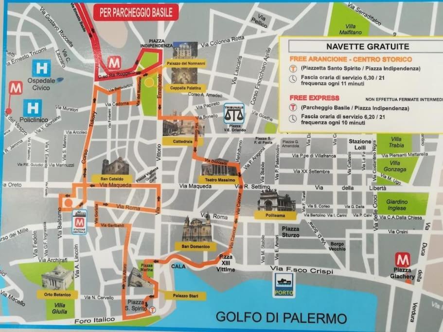 Casa Vale E Giu Apartment Palermo Bagian luar foto